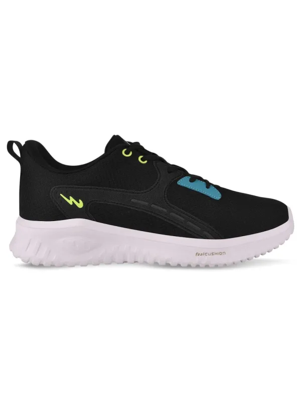 HANDAL Black Men's Running Shoes sold by Campus Shoes