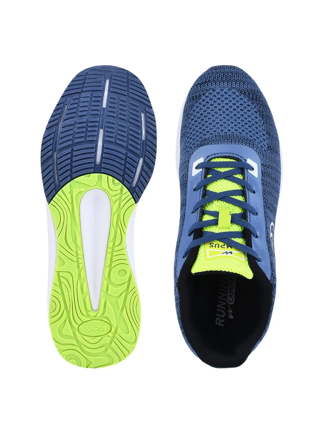 CAMP ZANE Blue Men's Running Shoes sold by Campus Shoes product image thumbnail 4