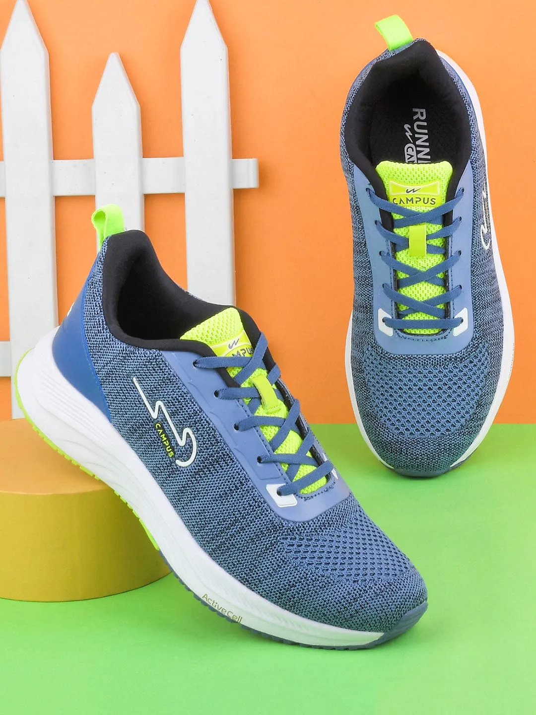 CAMP ZANE Blue Men's Running Shoes sold by Campus Shoes product image thumbnail 5