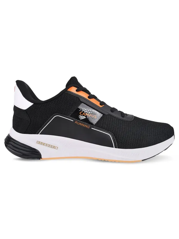 TREEP Black Men's Running Shoes sold by Campus Shoes