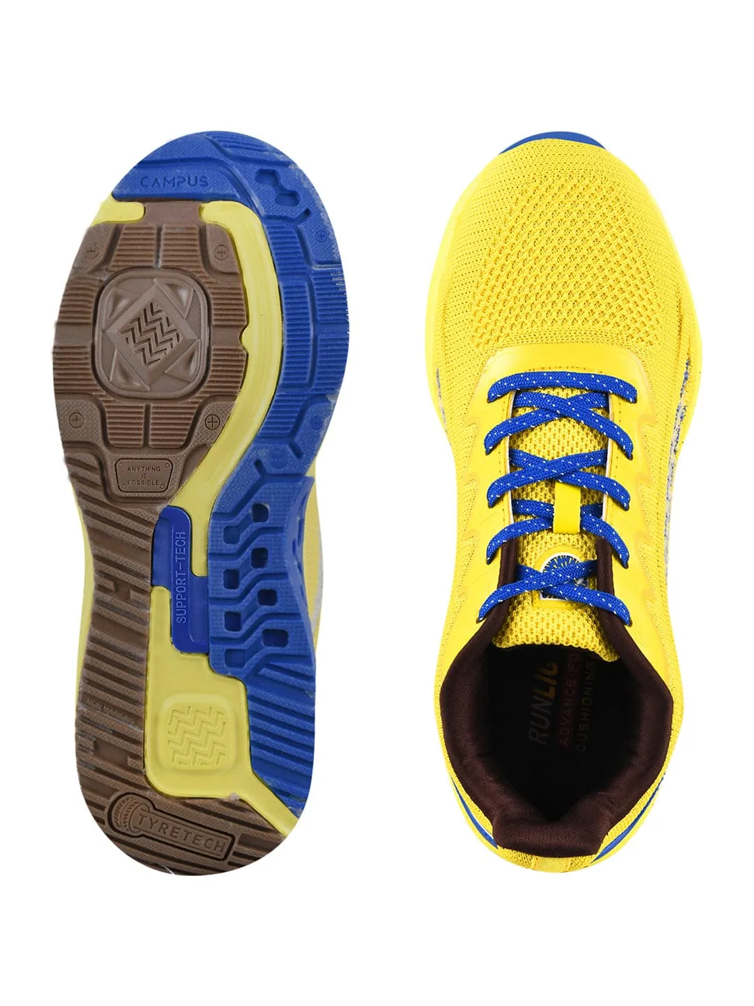CAMP ALFRED Yellow Men's Running Shoes sold by Campus Shoes product image thumbnail 4