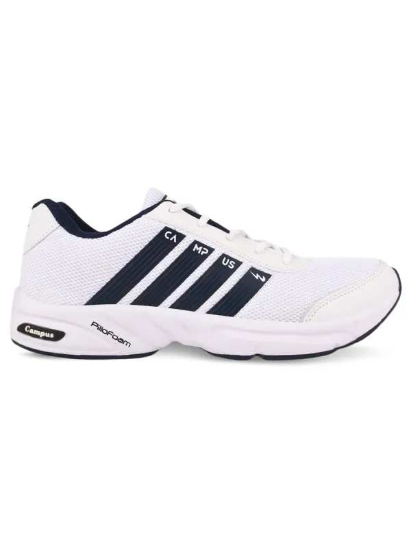 BULL Pro White Men's Running Shoes sold by Campus Shoes