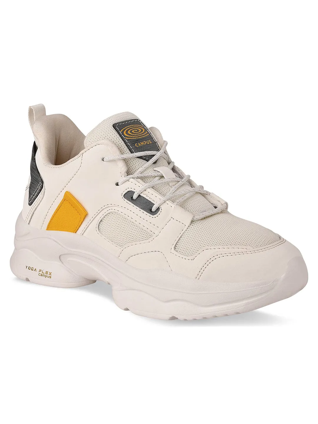 BROWNIE Off White Women's Sneakers sold by Campus Shoes product image thumbnail 2