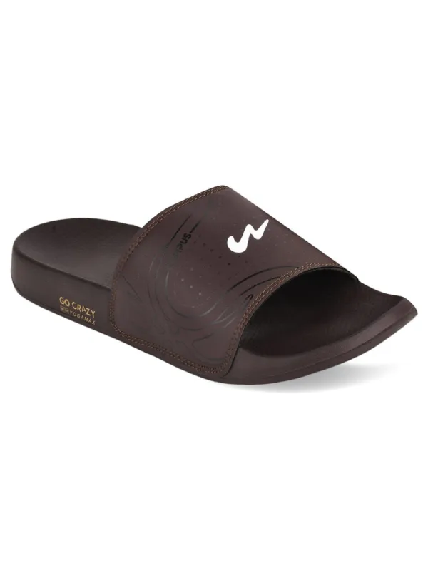 SL-416 Brown Men's Sliders sold by Campus Shoes