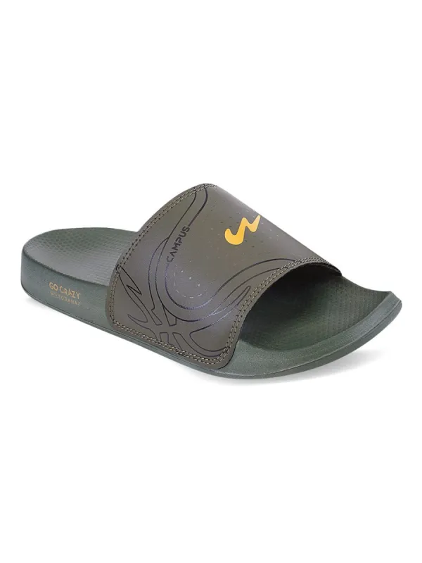 SL-416 Green Men's Sliders sold by Campus Shoes