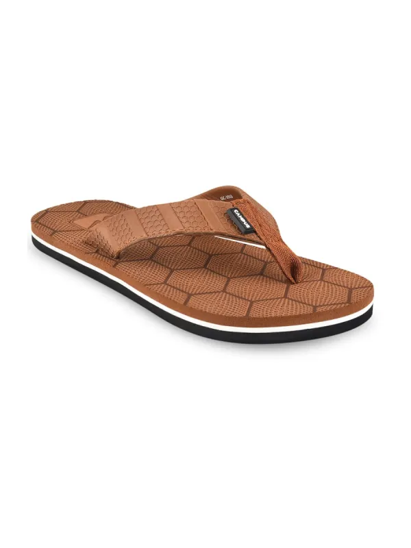 GC-1053 Tan Men's Flip Flops sold by Campus Shoes