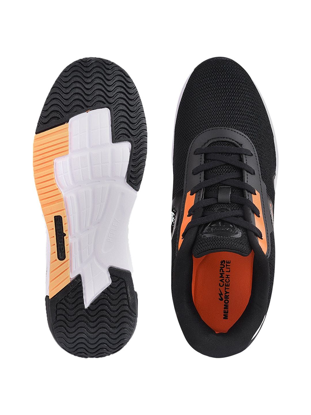 TREEP Black Men's Running Shoes sold by Campus Shoes product image thumbnail 4