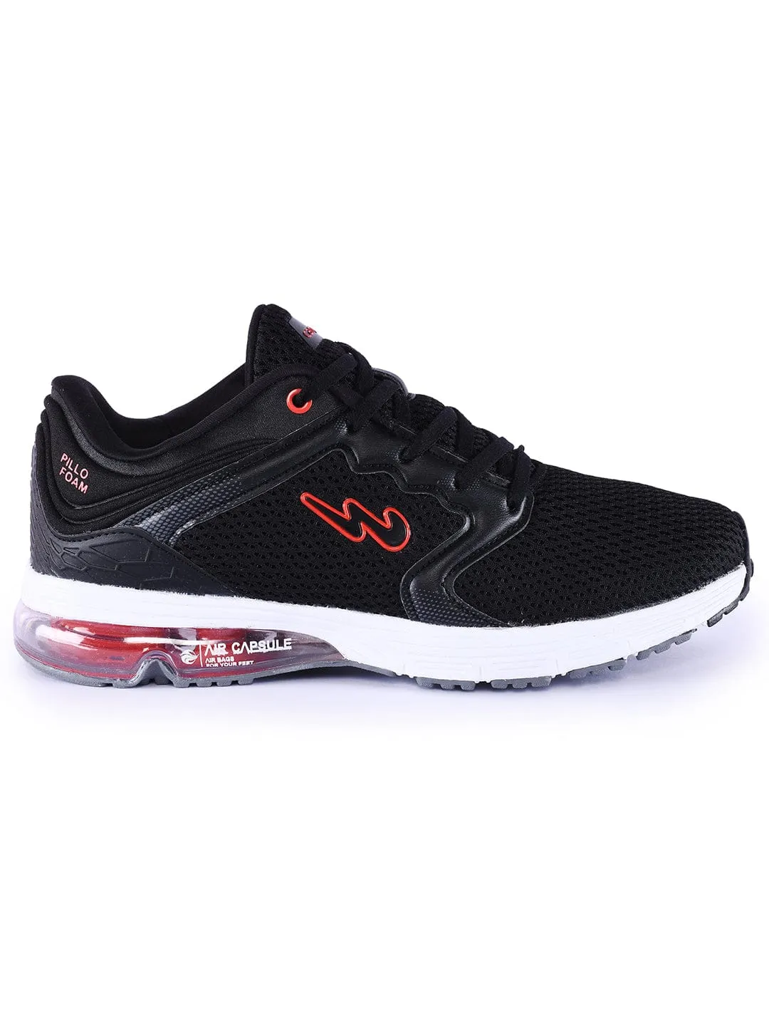 STREME Black Men's Sports Shoes sold by Campus Shoes
