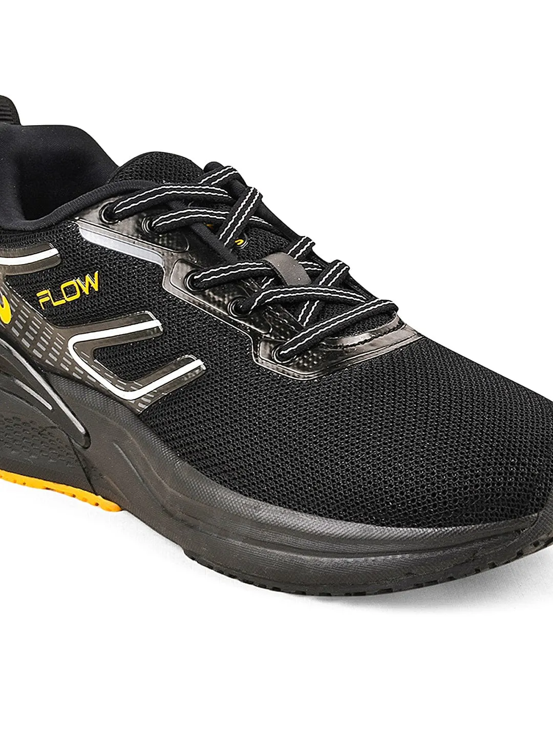 FLOW PRO Black Men's Running Shoes sold by Campus Shoes product image thumbnail 5