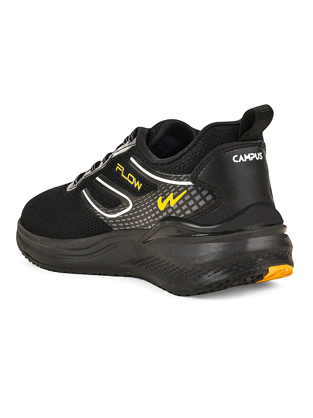 FLOW PRO Black Men's Running Shoes sold by Campus Shoes product image thumbnail 3