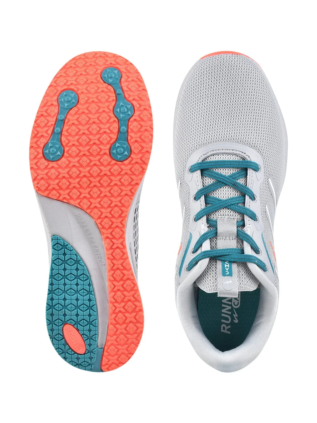 FLOW PRO Grey Men's Running Shoes sold by Campus Shoes product image thumbnail 4