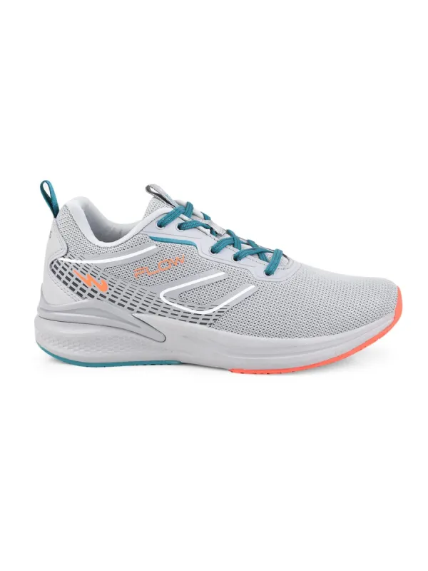 FLOW PRO Grey Men's Running Shoes sold by Campus Shoes
