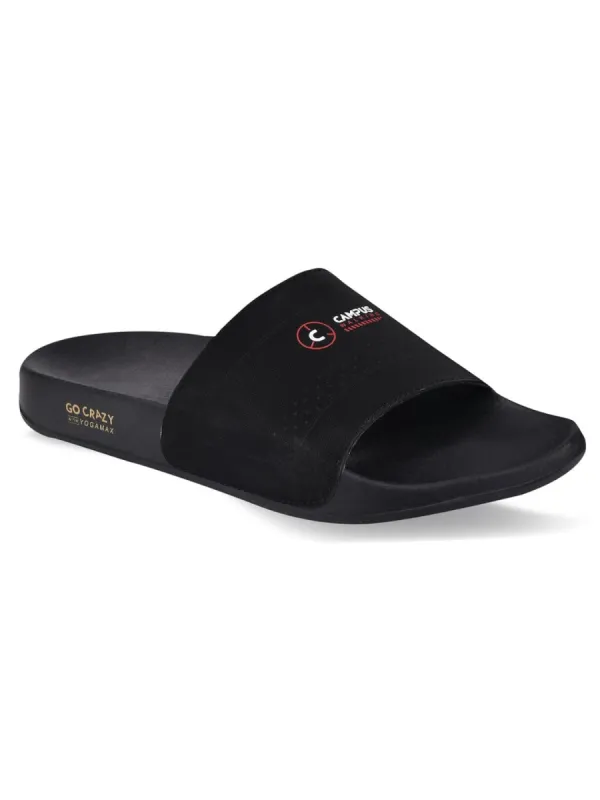 SL-408 Black Men's Slides sold by Campus Shoes