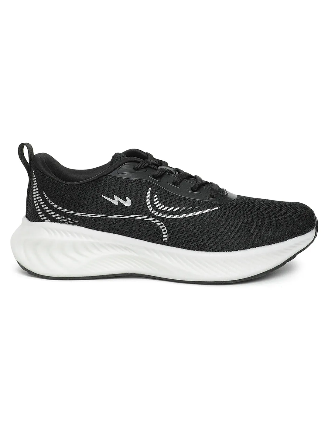 SLAKE Black Men Sports Shoes sold by Campus Shoes