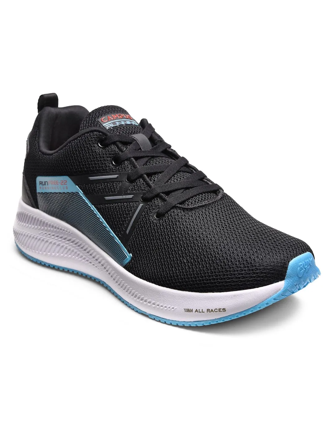 STRANGER Black Men's Running Shoes sold by Campus Shoes product image thumbnail 2