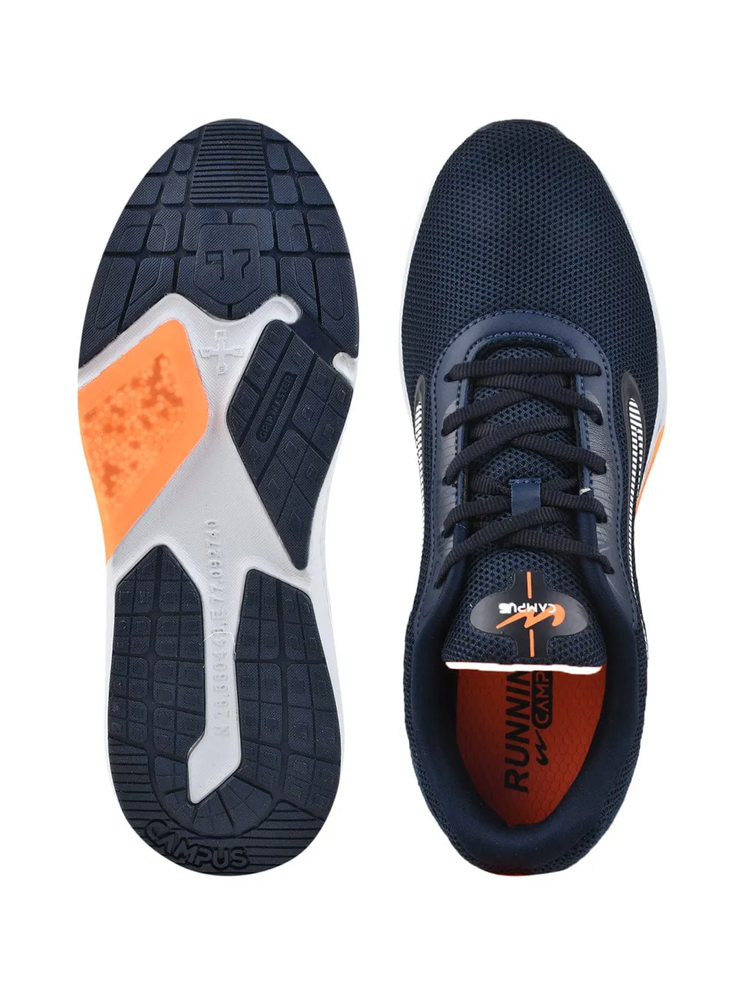 SHOCKERS Navy Men's Running Shoes sold by Campus Shoes product image thumbnail 4