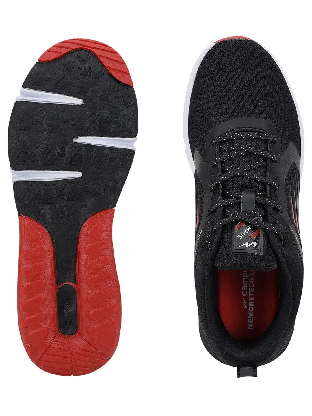 ATTRACTION Black Men's Running Shoes sold by Campus Shoes product image thumbnail 5