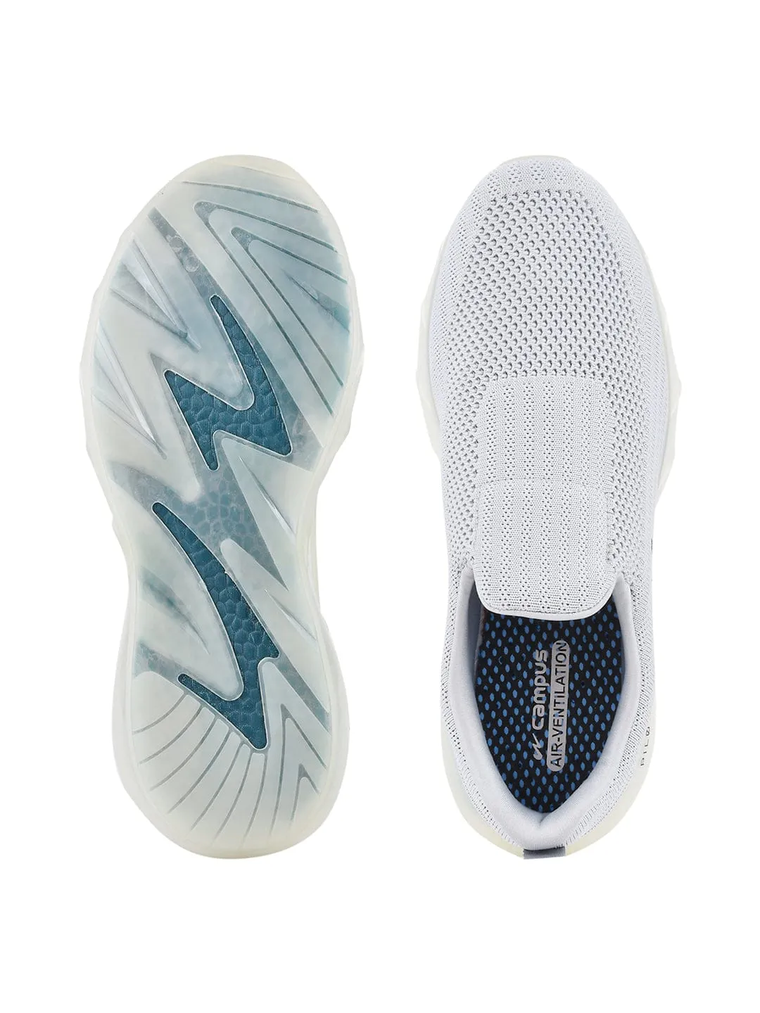 PILOT PRO Grey Men's Walking Shoes sold by Campus Shoes product image thumbnail 4