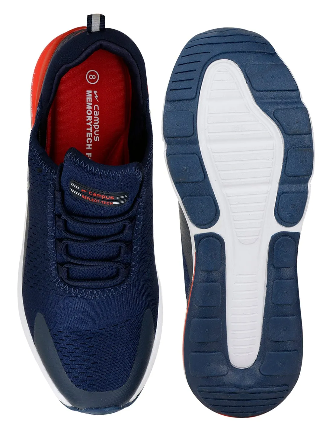 DRAGON Navy Men's Running Shoes sold by Campus Shoes product image thumbnail 4