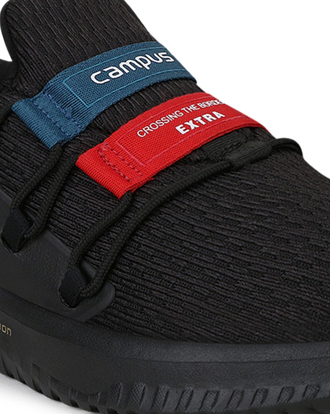 WILLIAM Black Men's Running Shoes sold by Campus Shoes product image thumbnail 5