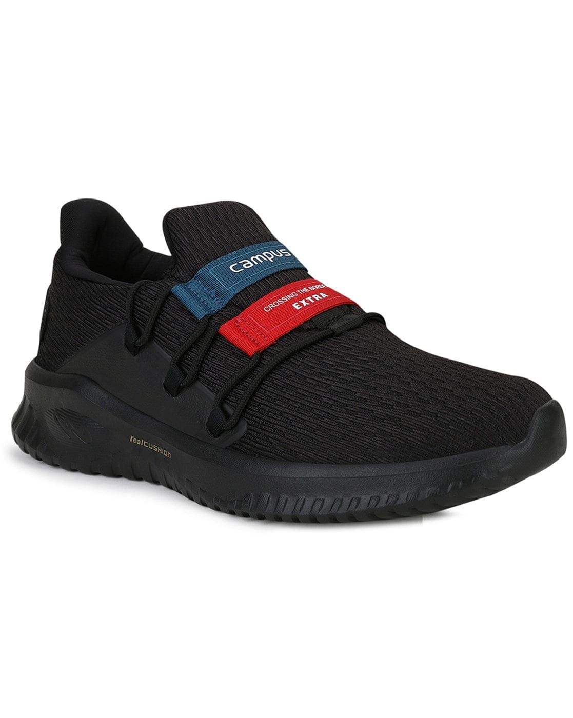 WILLIAM Black Men's Running Shoes sold by Campus Shoes product image thumbnail 2