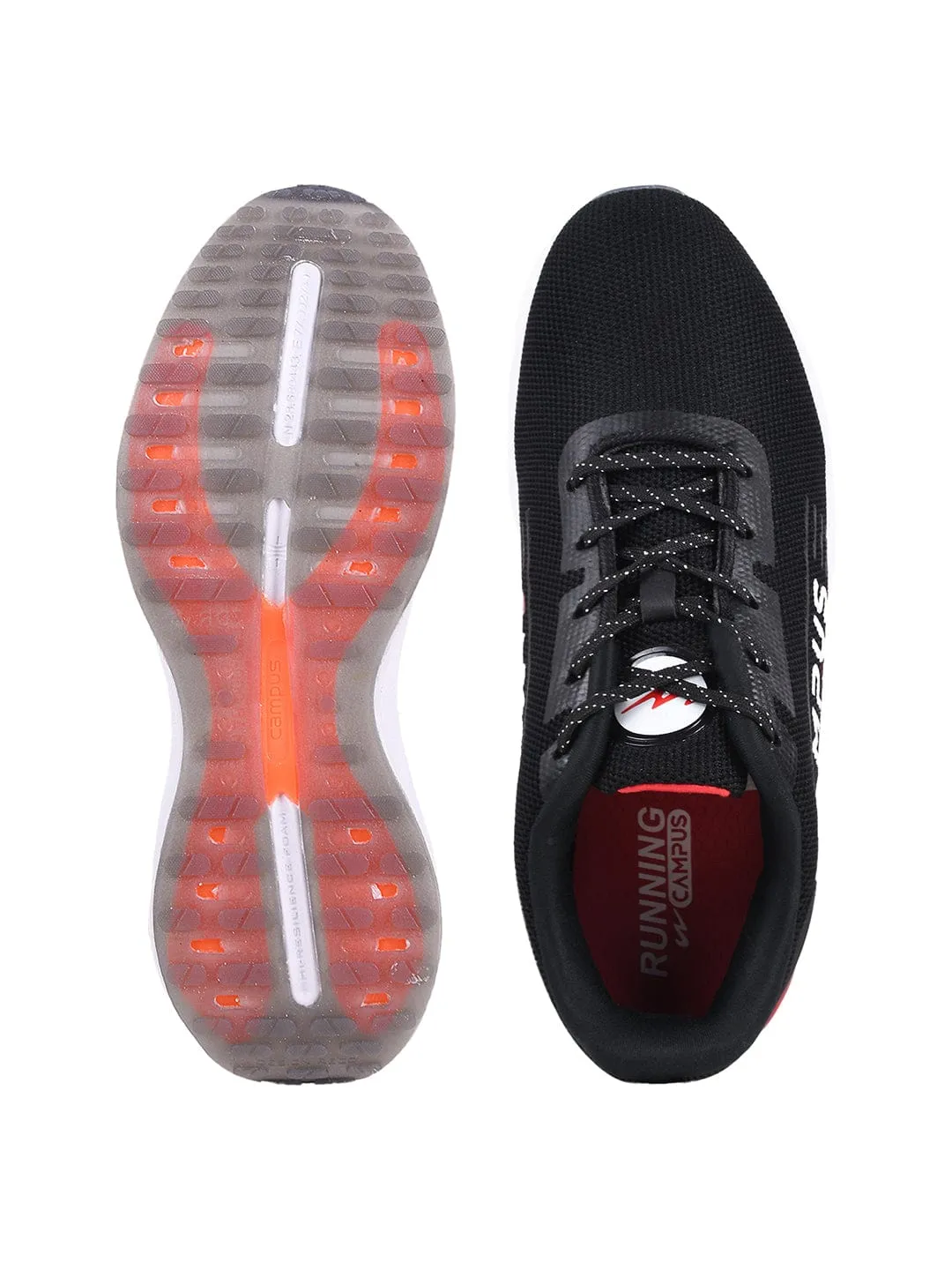 CAMP HENRY Black Men's Running Shoes sold by Campus Shoes product image thumbnail 4