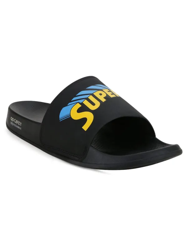 JL-004 Black Men's Slides sold by Campus Shoes