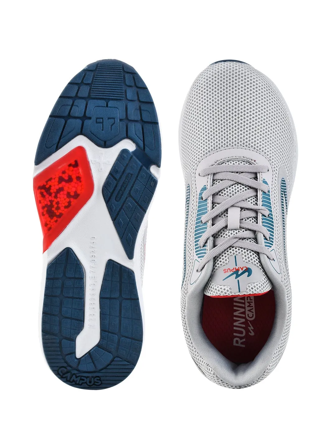 SHOCKERS Grey Men's Running Shoes sold by Campus Shoes product image thumbnail 4