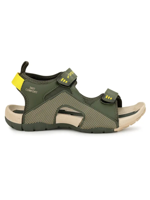 3K-910 Green Men's Sandals sold by Campus Shoes