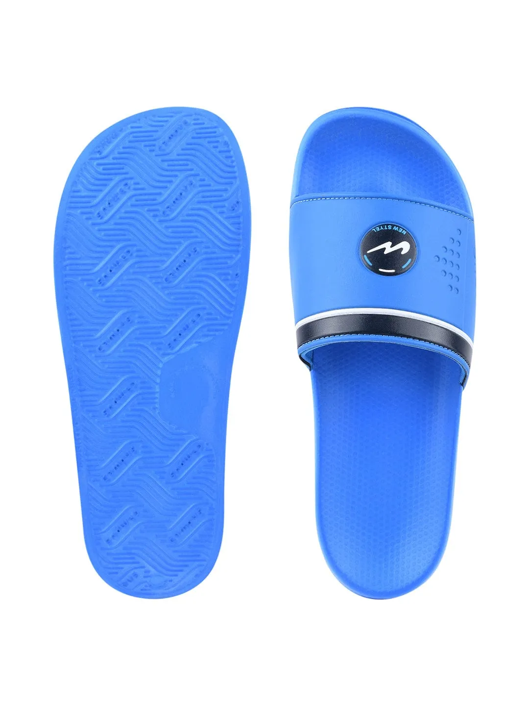 SL-431 Blue Men's Slides sold by Campus Shoes product image thumbnail 4