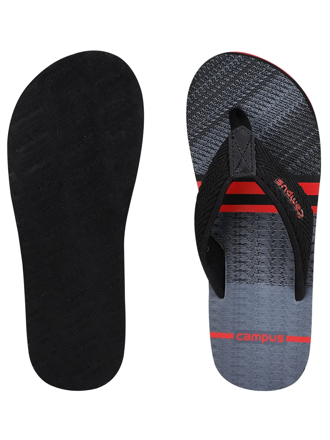 GC-1027 Black Men's Flip Flops sold by Campus Shoes product image thumbnail 4