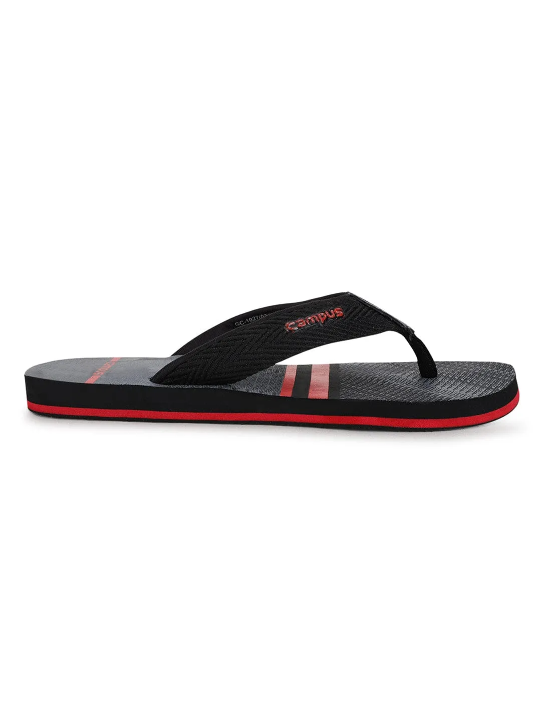 GC-1027 Black Men's Flip Flops sold by Campus Shoes product image thumbnail 2