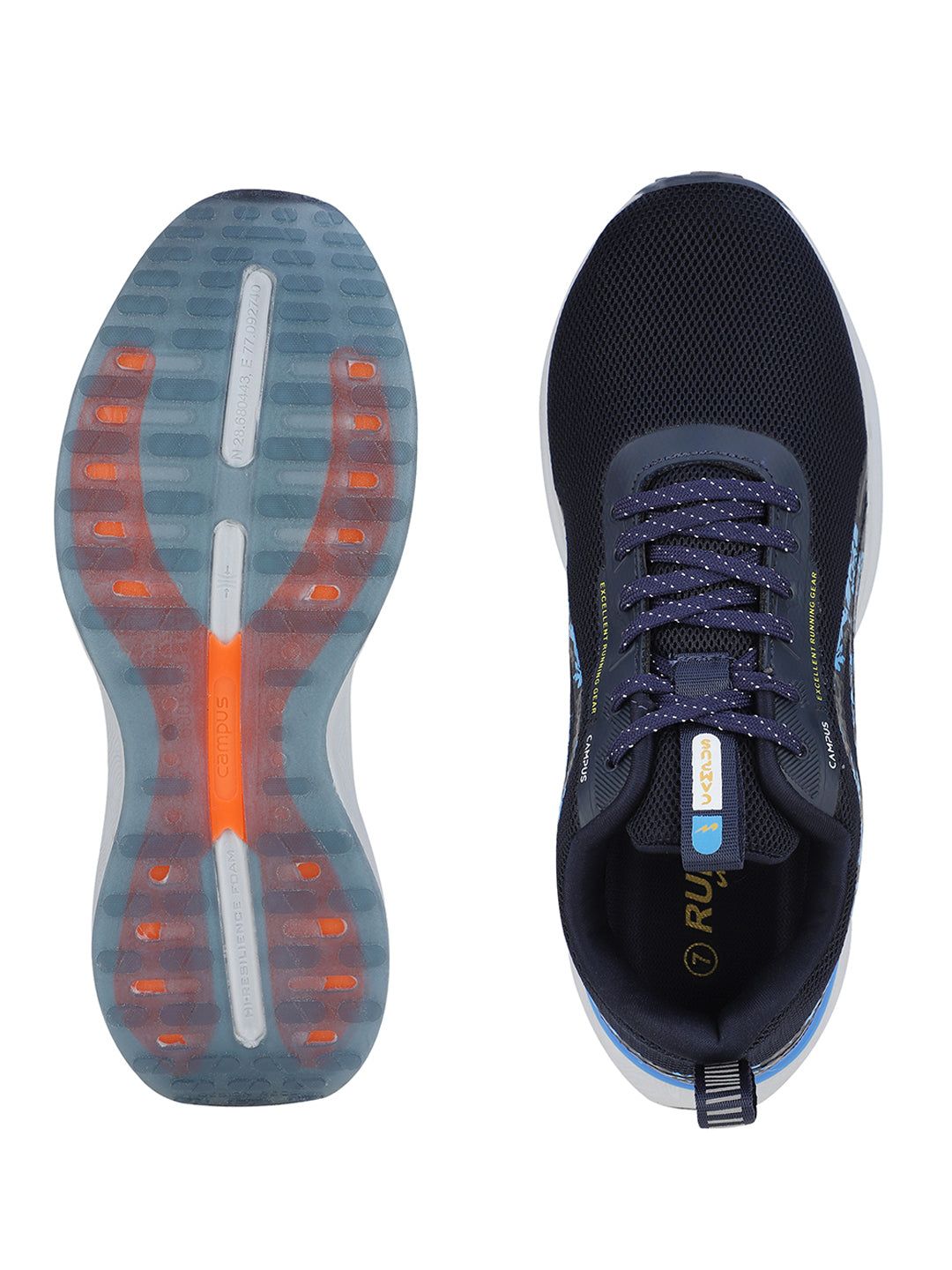 SIGNAL Navy Men's Running Shoes sold by Campus Shoes product image thumbnail 5