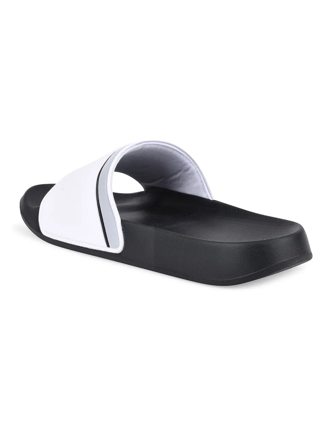 SL-431 White Men's Slides sold by Campus Shoes product image thumbnail 3
