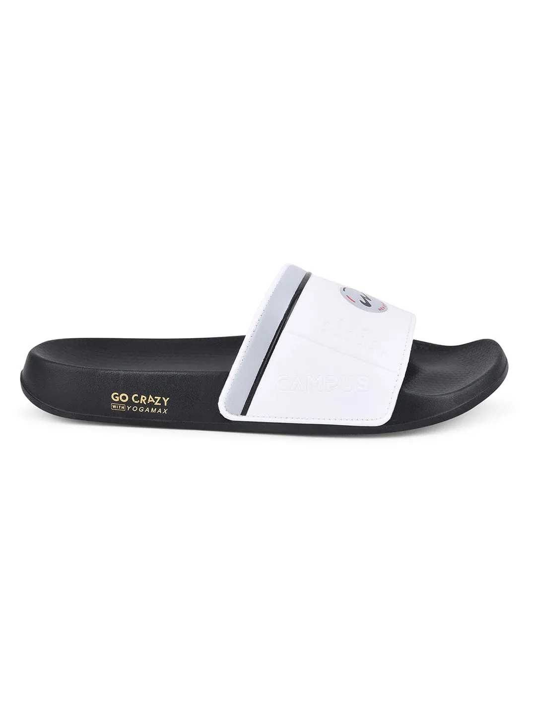 SL-431 White Men's Slides sold by Campus Shoes product image thumbnail 2