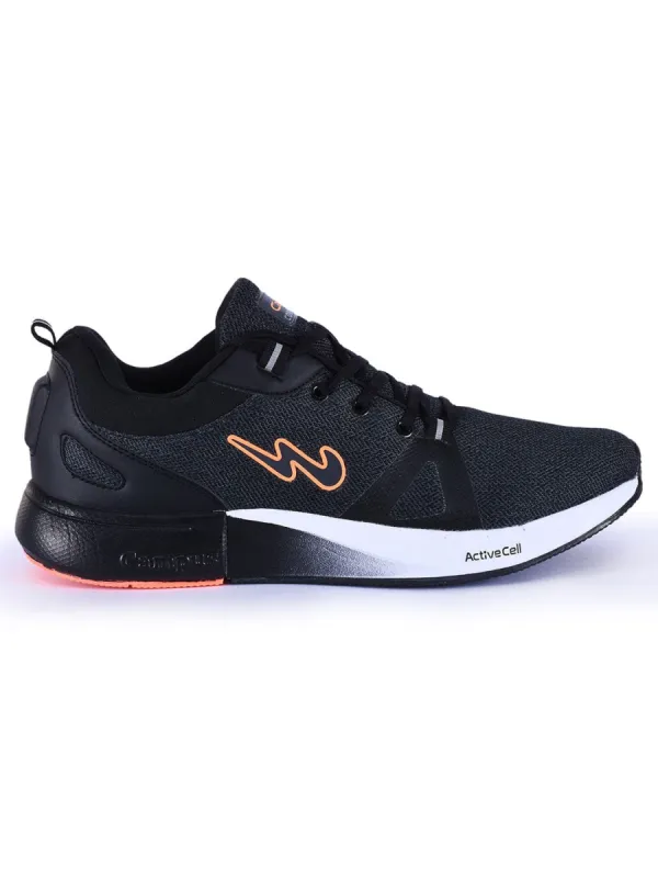 CAMANDO Black Men's Running Shoes sold by Campus Shoes