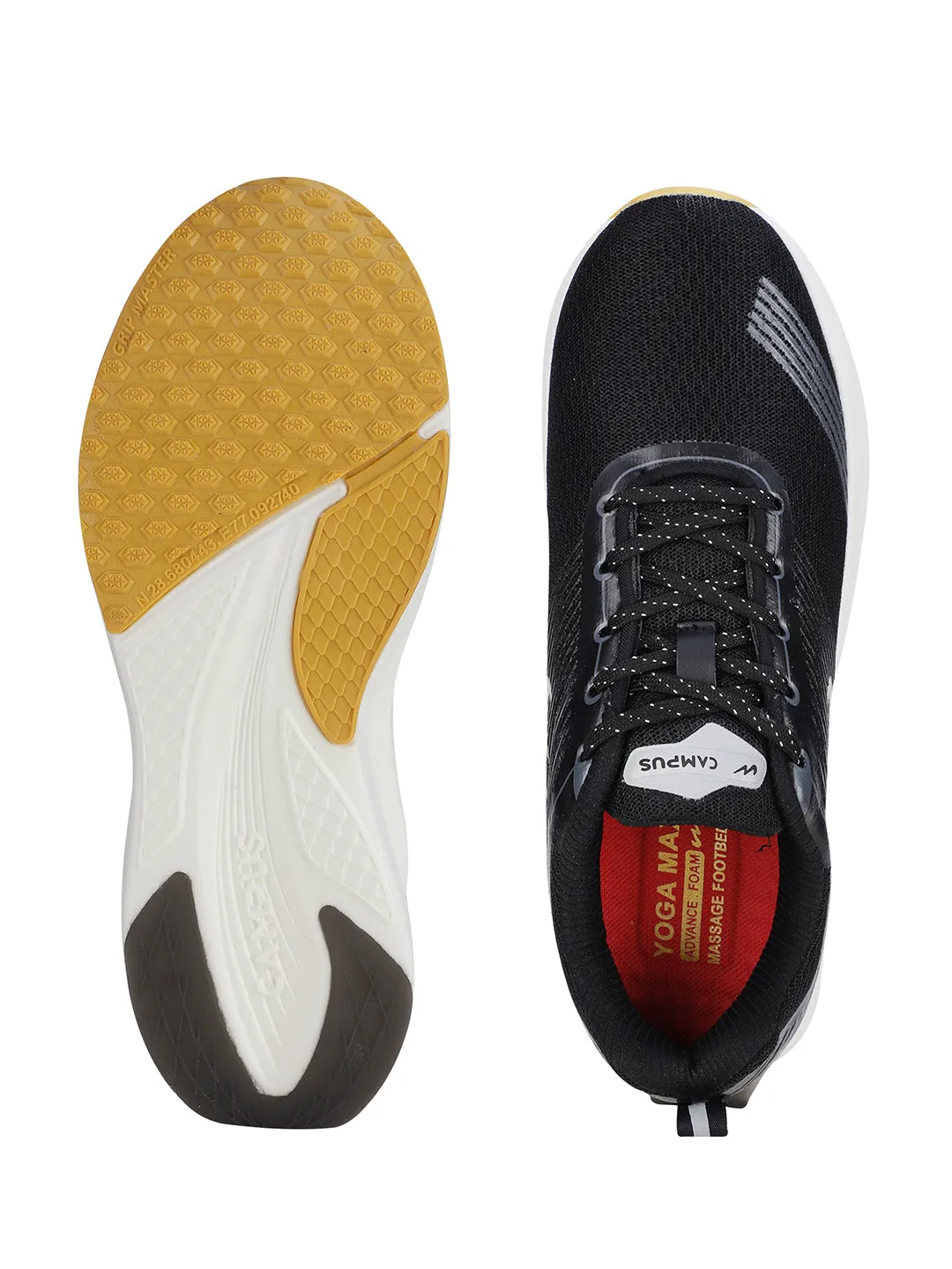 DECKER Black Men's Sports Shoes sold by Campus Shoes product image thumbnail 5