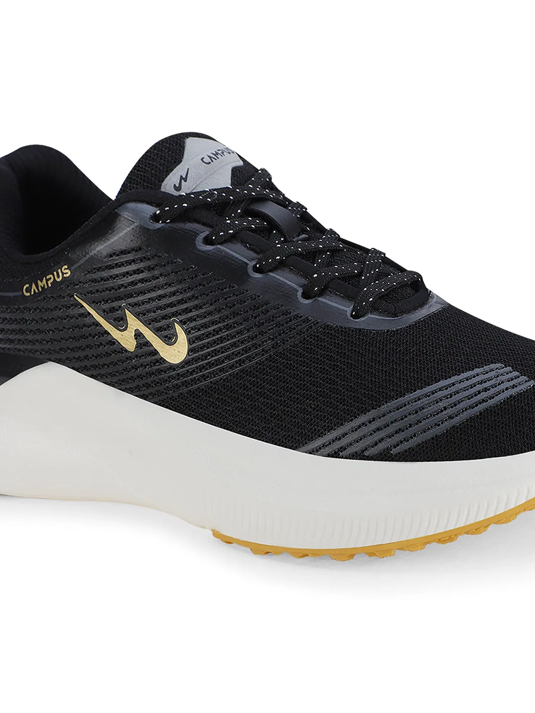 DECKER Black Men's Sports Shoes sold by Campus Shoes product image thumbnail 4