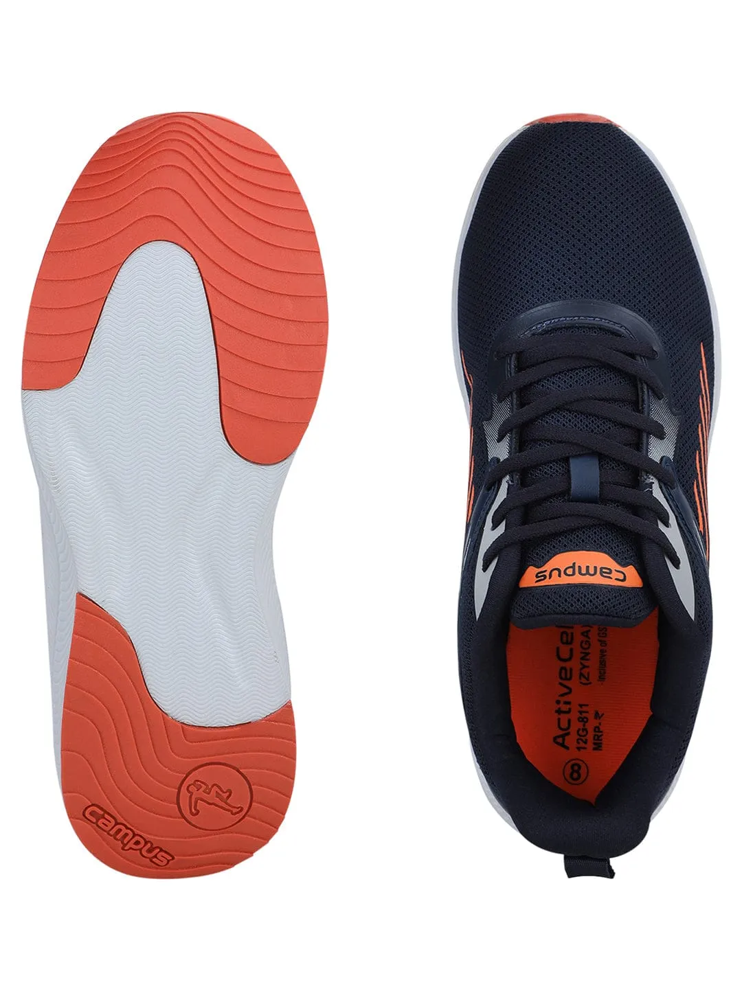 ZYNGA Navy Men's Running Shoes sold by Campus Shoes product image thumbnail 4