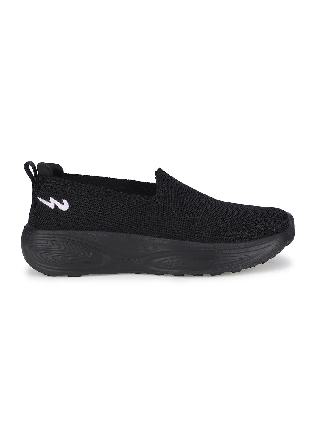 MARLIN Black Women's Walking Shoes sold by Campus Shoes