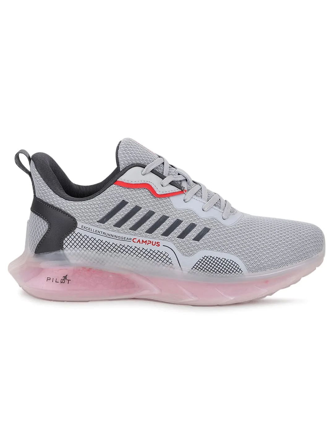 DECCAN Grey Men's Running Shoes sold by Campus Shoes