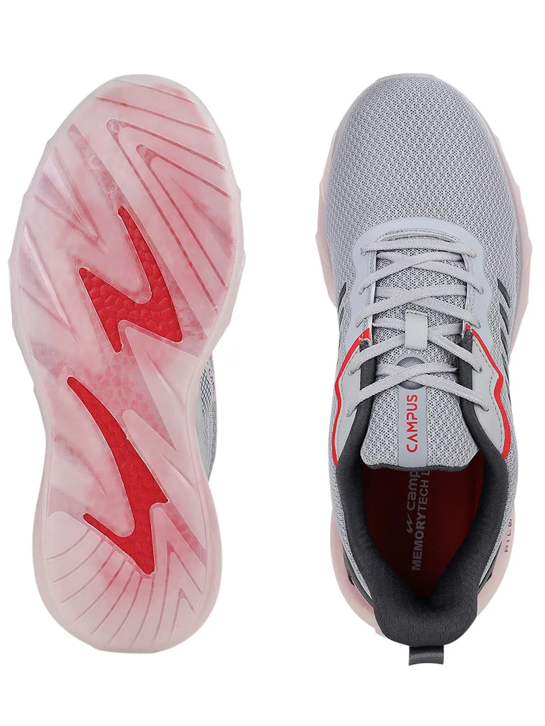 DECCAN Grey Men's Running Shoes sold by Campus Shoes product image thumbnail 4