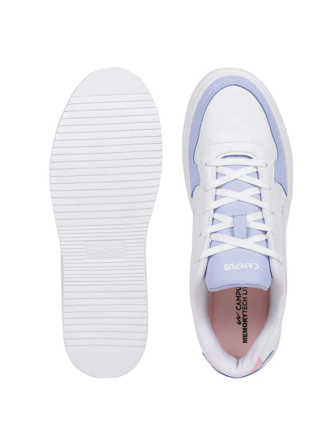 BOUGIE White Women's Sneakers sold by Campus Shoes product image thumbnail 4