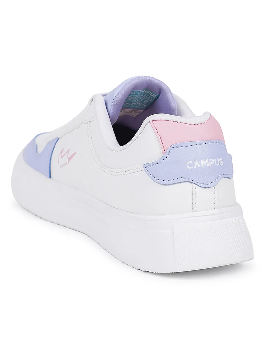 BOUGIE White Women's Sneakers sold by Campus Shoes product image thumbnail 3