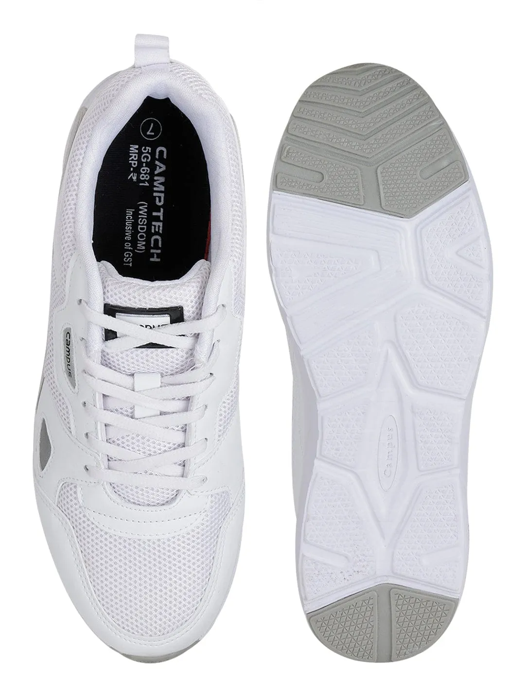 WISDOM White Men's Running Shoes sold by Campus Shoes product image thumbnail 4