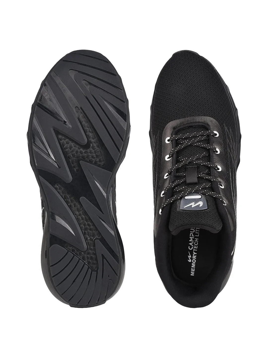 KIZER Black Men's Sports Shoes sold by Campus Shoes product image thumbnail 4