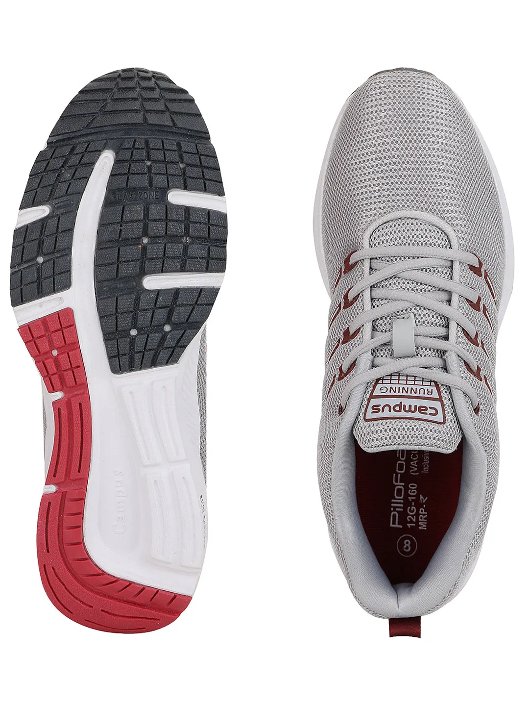 VACUM White Men's Running Shoes sold by Campus Shoes product image thumbnail 5