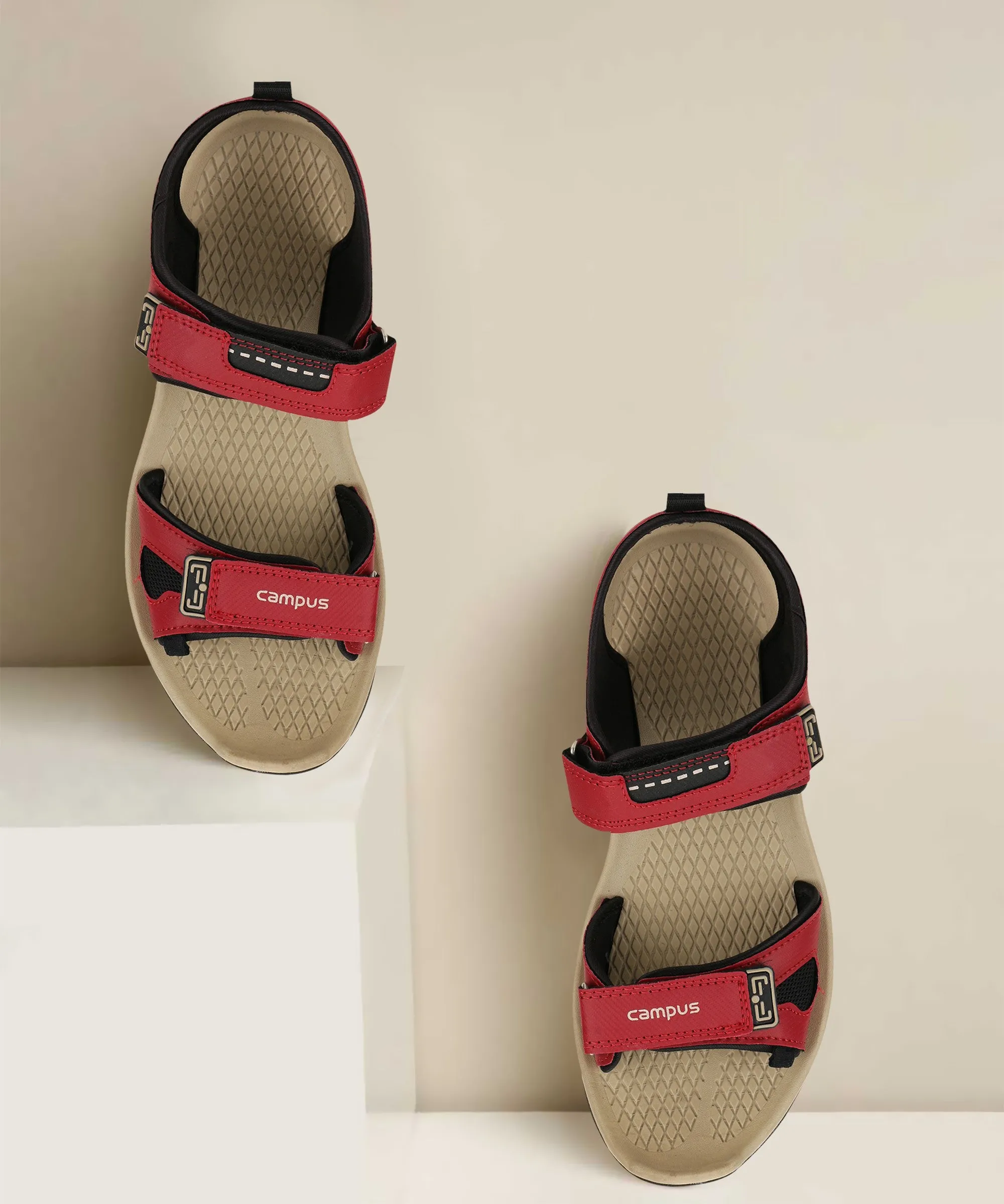 2GC-01 Red Men's Sports Sandals sold by Campus Shoes product image thumbnail 2