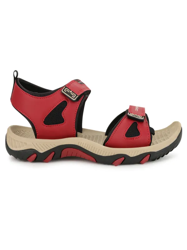 2GC-01 Red Men's Sports Sandals sold by Campus Shoes