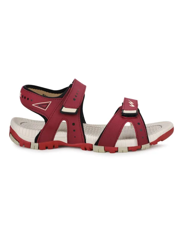 JOY N Maroon Men's Sandals sold by Campus Shoes